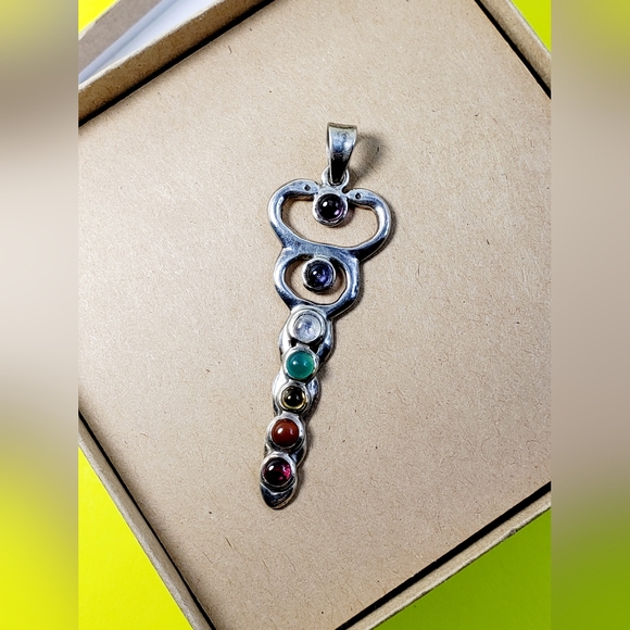 Chakra .925 Sterling Pendant & Bracelet Set - Picture 6 of 10